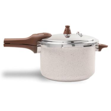 Imagem de Panela de Pressão Pressure Brinox 6,8 Litros com Fundo de Indução Vanilla