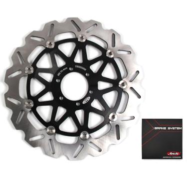 Imagem de Rotor de disco de freio dianteiro Arashi para Yamaha TDR 125 1989-2001, TZR 125 1989-1992, FZX ZEAL 250 1991 1992, peças pretas de acessórios de motocicleta