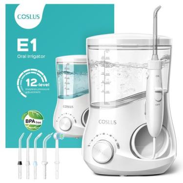 Imagem de Water Flosser COSLUS Electric para dentes ortodônticos branco