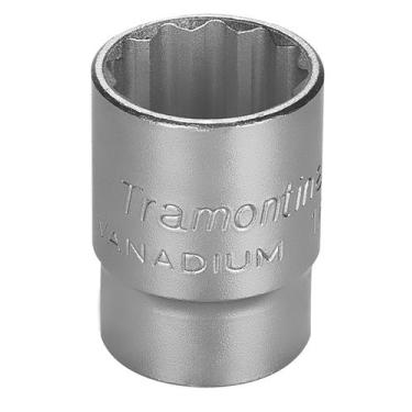 Imagem de Soquete Estriado em Aço Cromo Vanádio 23 mm - Encaixe 1/2" Tramontina 