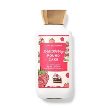 Imagem de Conjunto de loções Bath & Body Works Strawberry Pound Cake 240 mL x2