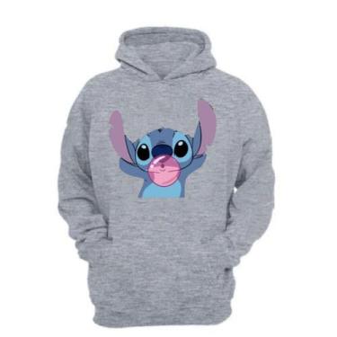 Imagem de Moletom Canguru Stitch Unissex Algodão Capuz Moletom Casual - YOYO STO