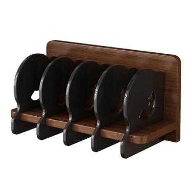 Imagem de Llazsybz Suporte de Acrílico para CD, Organizador de álbuns, Recipiente com Vários Compartimentos, Caixa de Armazenamento de CD E DVD, Estojo para Armazenament, Preto E Marrom