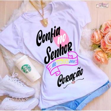 Imagem de Blusa T-shirt Camiseta Feminina Estampada -Evangelica- Várias Estampas