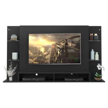 Imagem de Painel até 60" com Prateleiras de Vidro Braga Multimóveis - MULTIMOVEI