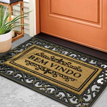 Imagem de 1 Tapete Porta Capacho Fibra Coco Antiderrapante 45x75 Imp1