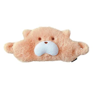 Imagem de Máscara de dormir Cute Bear Plush Cartoon Máscara de olhos para crianças/adultos