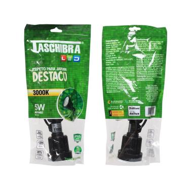 Imagem de Espeto P/ Jardim Taschibra Destaco Led Integrado 5w Preto Bivolt 3000k Luz Quente