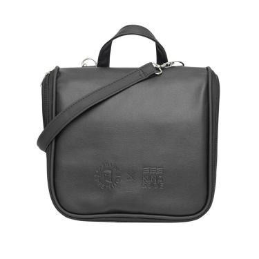 Imagem de Necessaire King & Joe Couro Masculina Viagem Barba de Respeito Preta-Masculino