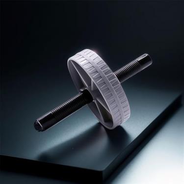 Imagem de Roda de rolo abdominal para treino abdominal, equipamento de treinamento de força central - Roda de exercícios para academia em casa, toner muscular abdominal, equipamento de fitness para homens e