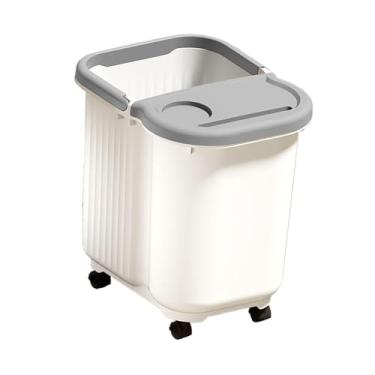 Imagem de predolo Banheira para os pés com pontos de massagem, portátil, relaxante, uso doméstico, pedicure, bacia para imersão dos pés com tampa, Branco Cinza, L with Wheels