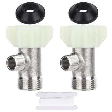 Imagem de 2pçs Adaptador T Bidet, Resistente Adaptador Válvula 3 Vias Conector T para Acessório Bidet Peças Reposição para Vaso Sanitário Chuveiro Uso Casa RV (7/8 x 7/8 x 3/8 Pol.)