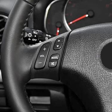 Imagem de BETTERHUMZ Adesivo de console central compatível com Mazda 6 2003-2015 para Alcantara couro carbono volante botão moldura guarnição interior carro acessórios de moldagem (estilo A, camurça preta)
