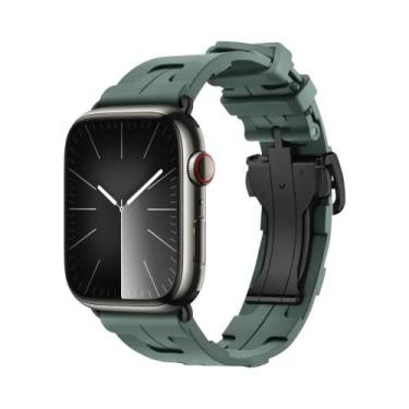 Imagem de Pulseira De Silicone Kilim Single Tour Para Apple Watch 46mm 42mm 49mm