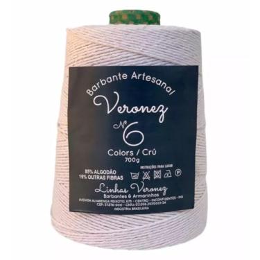 Imagem de Barbante Artesanal Veronez do Nº6 a Nº 8 700g (Branco - N6)