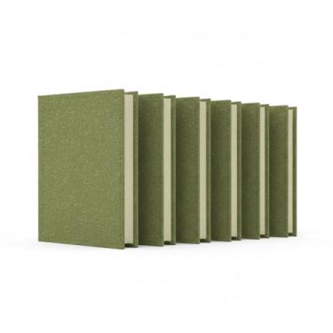 Imagem de Caderno Executivo Mini com Capa Dura, 50 Folhas sem Pauta, Sticky Notes Inclusos, 10,5 x 8 x 1,2 cm, Cores Sortidas em Verde, Marrom e Bege (5, Verde)