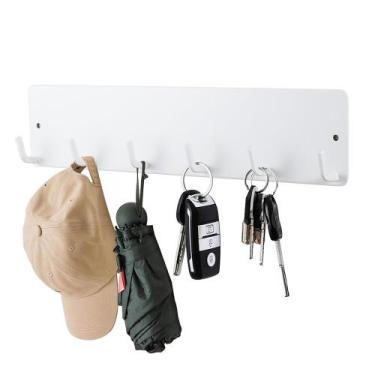 Imagem de Porta-chaves magnético Kalekey para porta frontal de metal branco