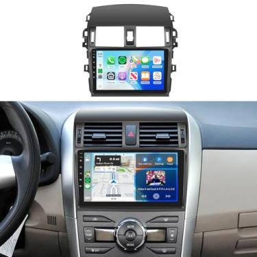 Imagem de Rádio HiFi 2G + 64G para Toyota Corolla 2009-2013 Wireless Car Play Stereo com tela sensível ao toque IPS de 9 polegadas 1080p, câmera de backup AHD IP69, Android Auto 5.0Bluetooth 16EQ MirrorLink RCA