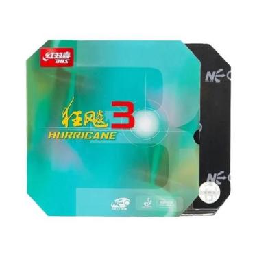 Imagem de Borracha Profissional DHS Neo Hurricane 3 Para Tênis De Mesa, Esponja 