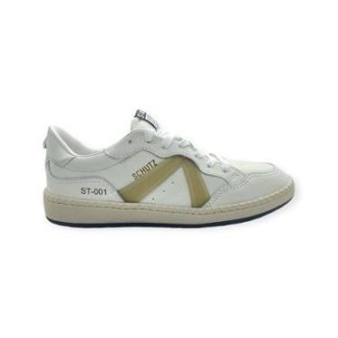 Imagem de Tenis Feminino Schutz ST 001 Casual Couro Branco-Feminino