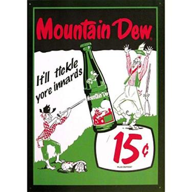 Imagem de Signs 4 Fun Placa de metal SigMD1 Mountain Dew Rifleman, verde