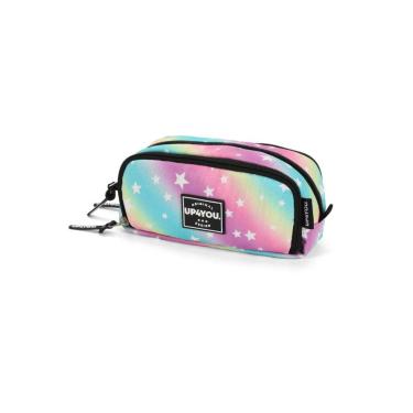 Imagem de Estojo Escolar Triplo Feminino Rainbow by Up4You Ref.55068