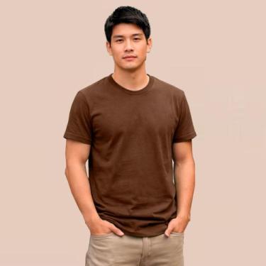 Imagem de Camiseta Masculina Básica Lisa l Malha Confortável Dia A Dia - Algodão