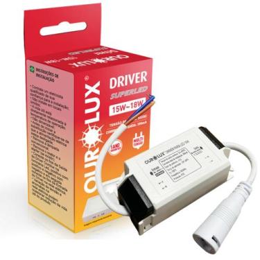 Imagem de Driver Led Reator Fonte Plafon Painel 15w A 18W Bivolt - Ourolux