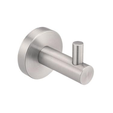 Imagem de Cabide Cabideiro Simples para Banheiro Lavabo Lavanderia Acabamento Aço Escovado DPACE8510