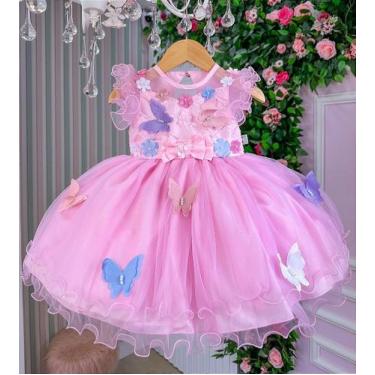 Imagem de Vestido Marie Rosa Jardim Encantado com Laço Elegante - Mary Kids, M