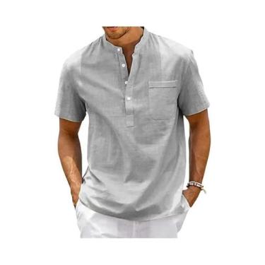 Imagem de Camisa Polo Masculina Slim Fit - Respirável, Manga Curta e Casual, BR-