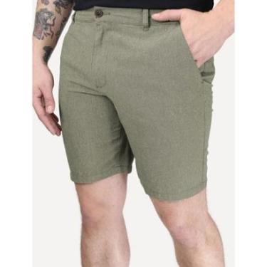 Imagem de Bermuda Aramis Masculina Chino Oxford Verde Militar-Masculino