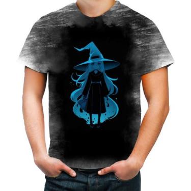Imagem de Camiseta Desgaste Bruxa Halloween Azul Festa 7 - Kasubeck Store, Baby 
