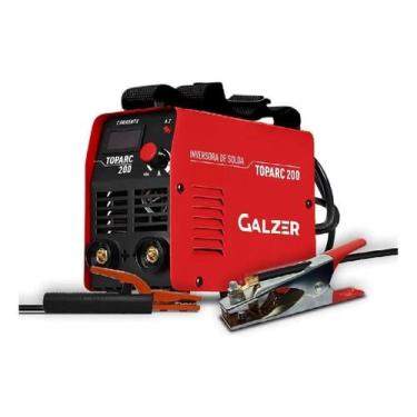 Imagem de Máquina Inversora Solda Top Arc 200a Galzer Serralheiro Cor