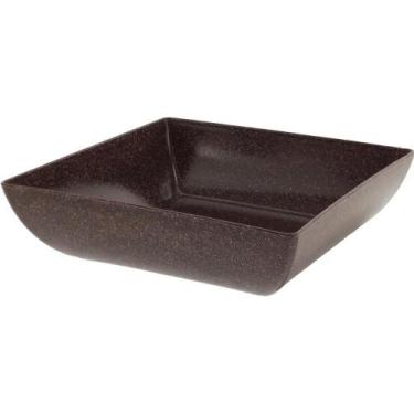 Imagem de Saladeira Quadrada 1400ml em Material Sustentável - Evo - IMBUIA