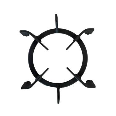 Imagem de Grade Trempe Grelha Pequena Lateral Ferro Fundido 6 Apoios Fogão Cookt