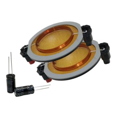 Imagem de kit 2 Reparo D250x Paralelo fenolico para Som Acompanha 2 capacitores 