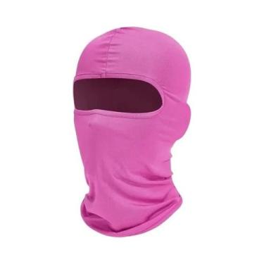 Imagem de Máscara De Esqui Masculina De Rosto Inteiro Preta Balaclava Com Cobert