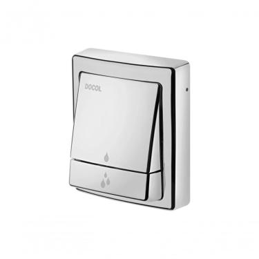 Imagem de Acabamento para Válvula de Descarga Square 00449506 com Tecnologia Salvágua Acionamento Parcial e Total Cromado Docol