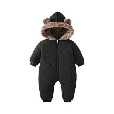 Imagem de Macacão Quente De Inverno Para Bebês Com Forro De Pelúcia, Roupa Exter