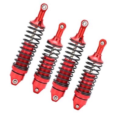 Imagem de SPYMINNPOO Amortecedor RC Amortecedor, Amortecedor de Óleo Dianteiro e Traseiro, Conjunto Compatível com Caminhão Traxxas Slash 4x4/Huanqi 727 (Vermelho)