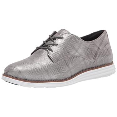 Imagem de Cole Haan Sapato Oxford feminino original Grand Plain, Magnético Pixie Suede com xadrez, 34