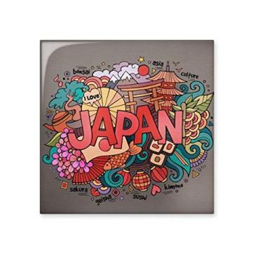 Imagem de I Love Japan Asia Culture Pattern Ceramic Tile Glossy Decal Glazed Brick Adorn Stone