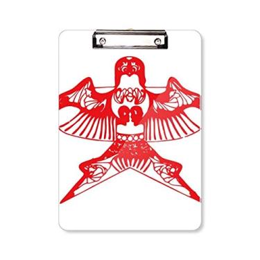 Imagem de Kite Chinesa Cultura Tradicional Papel Prancheta de Corte Pasta, Bloco de Escrita Placa de Apoio A4