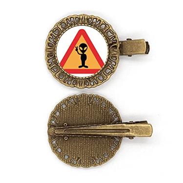 Imagem de Logo Aliens Art Deco Presente Fashion Hairpin Headdress Broche Clipe de cabelo Presilha