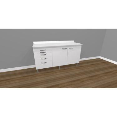 Imagem de Balcão Para Dentistas Com Portas E Gavetas - Deki Light