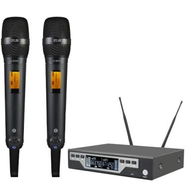 Imagem de DYLAN Microfone Sem Fio D 8000S Mao Duplo Digital UHF Preto XLR