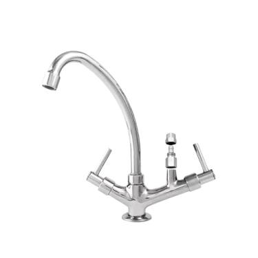 Imagem de Torneira Bancada Cozinha Bica Móvel Saída Filtro e Purificador 1/4, 3/8, 5/16