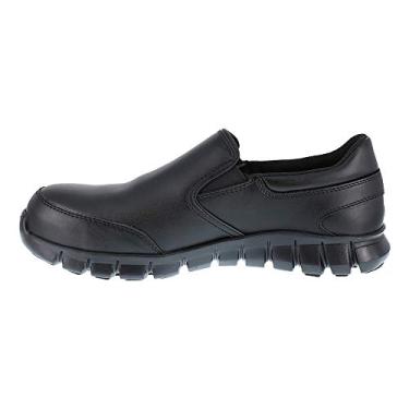 Imagem de Reebok Sapato masculino Sublite Cushion Work Safety Toe atlético sem cadarço industrial e de construção, Preto, 12 Wide