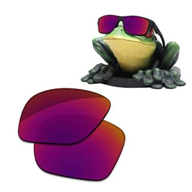 Imagem de Acefrog Lentes de substituição polarizadas revestidas AR para óculos de sol Oakley Jupiter Squared OO9135 – Sol da meia-noite